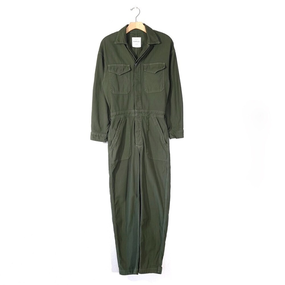 CITIZENS OF HUMANITY Marta Utility Jumpsuit Workwear Coverall Minimal Cargo Army